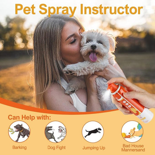 Corrector Spray Dog Trainer 70ml 1 Pack Pet Trainer Spray, Corrector Spray for Dog to Stops Barking, Jumping Up, Food Stealing, Dog Fights, Avoidance, Unwanted Dog Behaviour-Orange-1