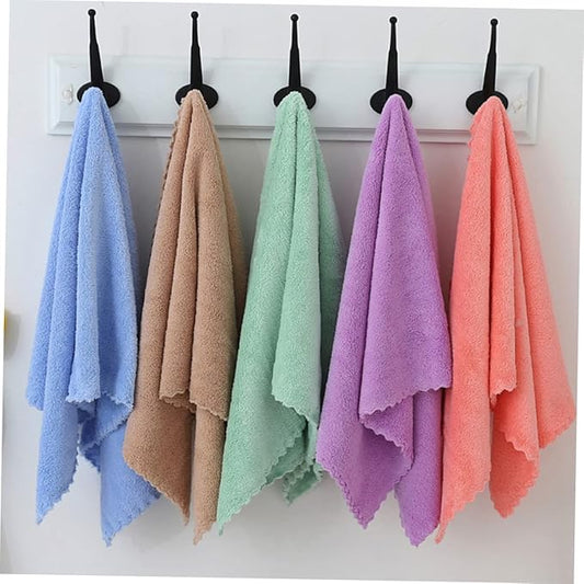 Hemoton 5-Pack Absorbent Hamster Bedding Towels Guinea Pig Cage Blankets Small Animal Bath Towels Soft and Quick-Dry PET for Rabbits and Other Small Pets