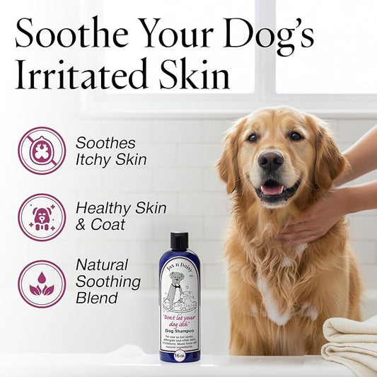 Jax n Daisy Dog Shampoo - Gentle and Effective Allergy and Sensitive Skin Shampoo for Dogs - Eliminates Odors, Fleas, and Soothes Itchy Skin - Perfect for Puppies