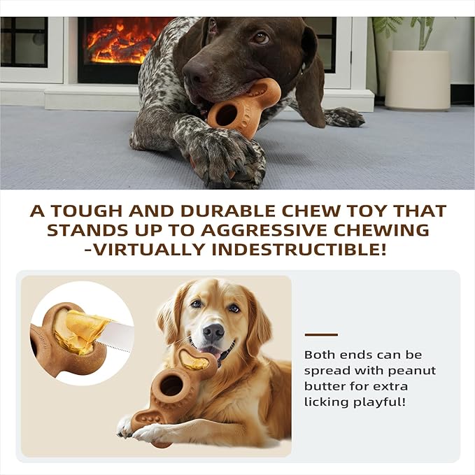 Sedioso Though Dog Toys for Aggressive Chewers, Frozen Dog Toy to Keep Them Busy, Indestructible Dog Toy for Large Medium Small Breed, Chew Toys for Dogs Reduces Anxiety & Solve Boredom