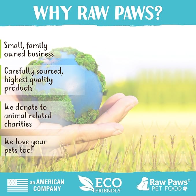 Raw Paws Frozen Raw Turkey Breast for Dogs & Cats, Chunks 2-lb (8 Pack) - Made in USA - Small-Batch Frozen Raw Dog Food - Natural Turkey Dog Food - Food for Dogs
