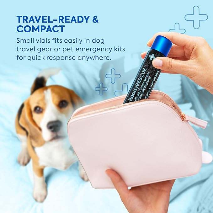 Dr. Cuddles ReadyRESCUE Activated Charcoal Powder for Dogs and Cats - Veterinary Grade Pet Emergency First Aid Toxin Adsorption - Fast Acting Ready to Use Oral Syringe Application - 30 g (Pack of 2)