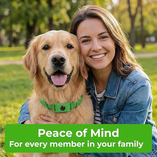 FurLife Green Dog Tag, Flea and Tick Prevention for Dogs - Waterproof Pendant for Collar, Safe for All Breeds