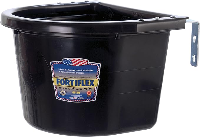 Fortiflex Over The Fence Feeder Black 20Qt