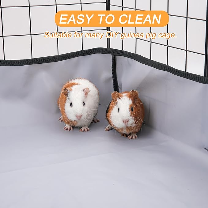 Guinea Pig Cage Liner Tarp Bottom Waterproof and Washable Base Also for Rabbits, Bunny, Chinchesillas, Hedgehog, Ferrets and Other Small Animals(36x48 inches)