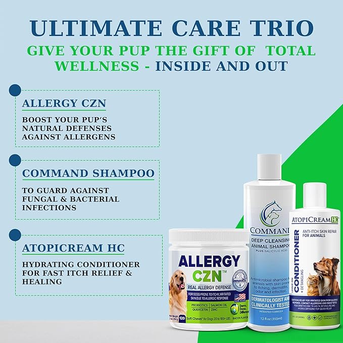 AtopiCream HC 1% Hydrocortisone Leave-On Conditioning Itch Relief Lotion for Dogs, Cats and Horses, 8 oz