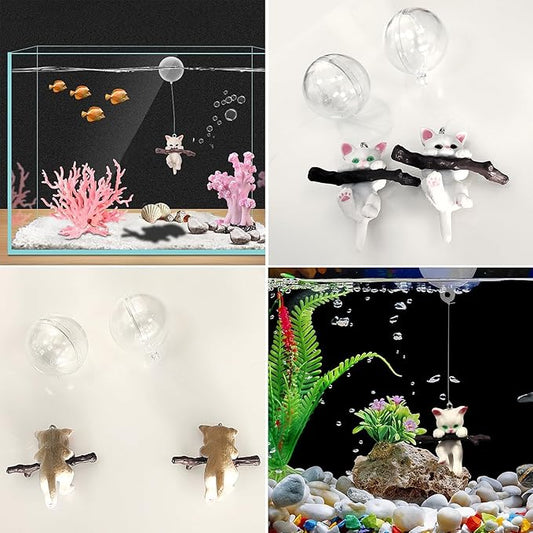 Floating Figurines Landscape For Fish Aquarium Decor Miniature Landscape Beautifying Tools
