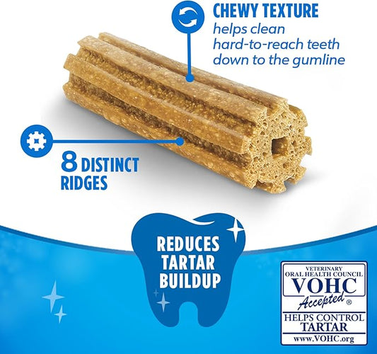Dentalife Purina Daily Oral Care Large Dog Dental Chews Multipack - 30 ct. Pouches,(Pack of 4)