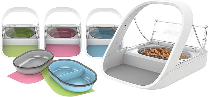 SureFeed Microchip Feeder Mat and Bowl Set, Gray