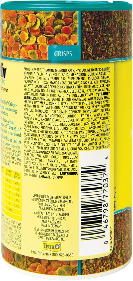 TetraMin Crisps Select-A-Food 2.4 Ounces, Fish Food, Variety Pack (77037)