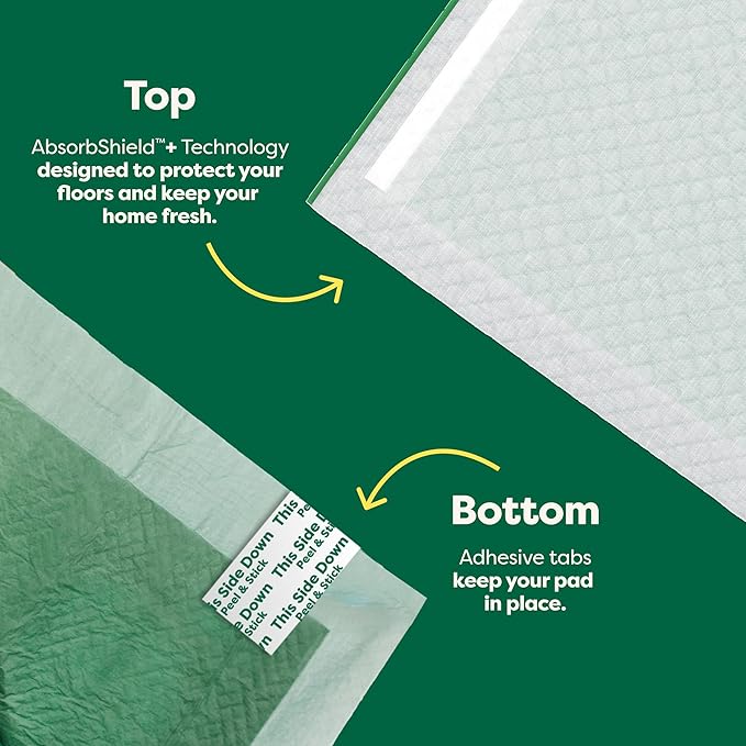 Earth Rated 3-in-1 Max Absorbency Puppy Pee Pads for Dogs, Odor Blocking, Leak Prevention Potty Training Pad, 3XL, 36 x 36 Inches, 7 Count
