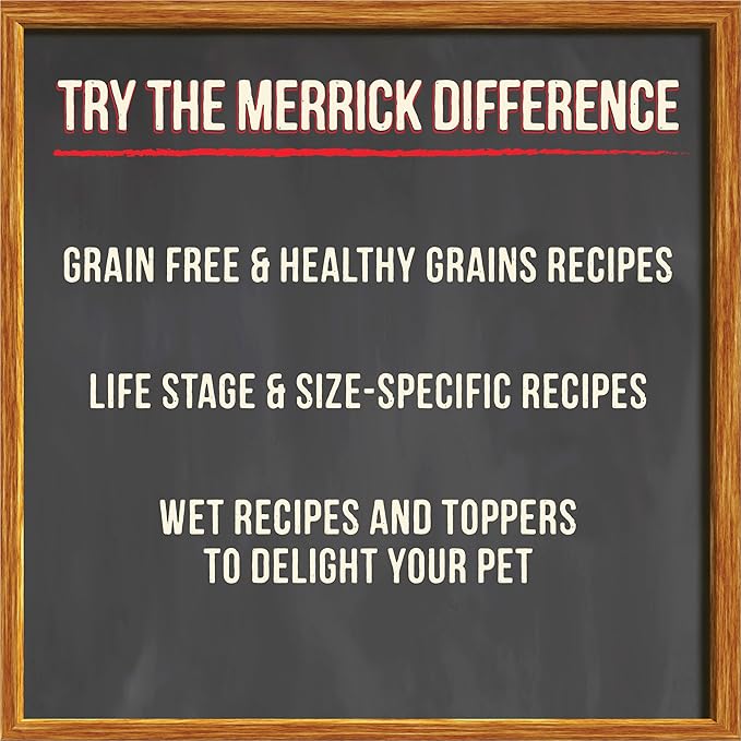 Merrick Grain Free Beef Bone Broth Dog and Cat Food Topper, Premium Grain-Free Complement, 16 oz. Pouch