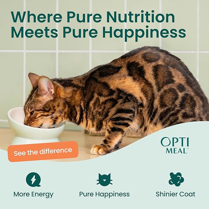Optimeal Wet Cat Food Variety Pack - Surf & Turf Selection, Grain Free Tender Morsels, High Protein Premium Nutrition Made with Natural European Ingredients, Cat Pouches 3oz (Tuna & Mackerel)