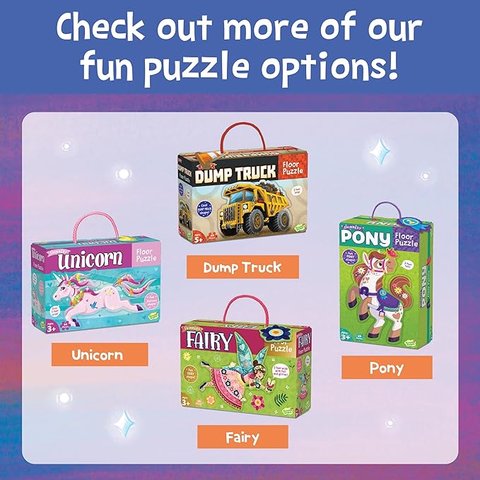 Peaceable Kingdom Shimmery Hoot Owl Hoot Floor Puzzle - 49-Piece Giant Floor Puzzle for Kids Ages 3 & up - Fun-Shaped Puzzle Pieces - Great for Classrooms