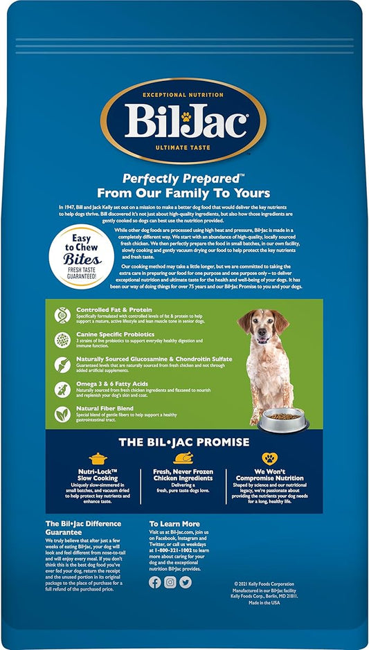 Bil-Jac Senior Select Dry Dog Food | Chicken & Oatmeal Recipe | 6 lb