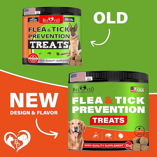 Flea and Tick Prevention Chewable Pills for Dogs - Revolution Oral Flea Treatment for Pets - Pest Control & Natural Defense - Chewables Small Tablets Made in USA (Chicken)