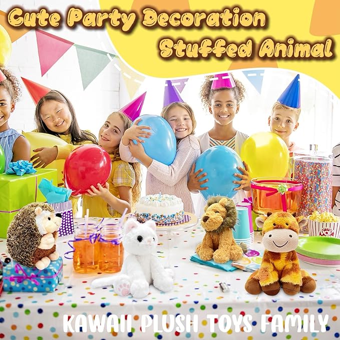 11" Giraffe Stuffed Animal Plush Toys for Girls and Boys, Cute Baby Giraffe Stuffed Animals, Plushie Party Favors for Kids, Soft Zoo Plush Toys for Birthday, Room Decorations