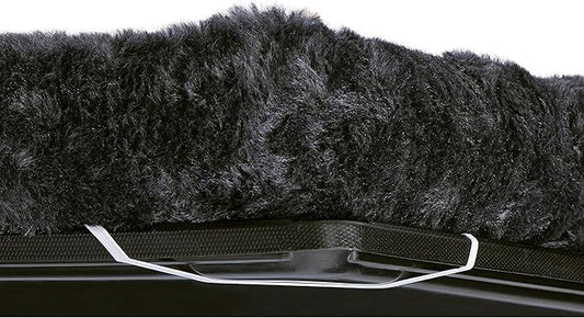MidWest Homes for Pets QuietTime Dog Bed - Gray Faux Fur Bolster, Ultra-Soft and Machine Washable, Fits 24-Inch Crates and Carriers, for Small Breed Dogs