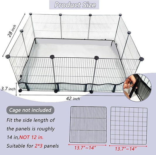 DZWLKJ Guinea Pig Cage Liner, Waterproof and Washable Base, 28"X42"