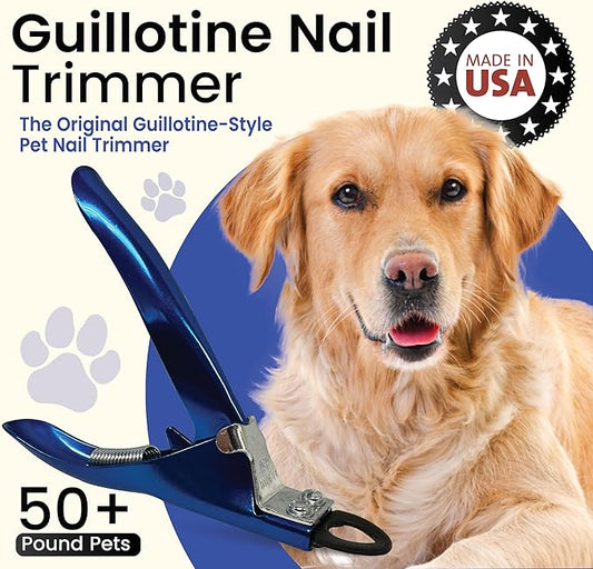 Resco USA-Made Dog Nail Clippers - Professional Guillotine Trimmer for Clean Cuts - Candy Color Series - Replacement Blade System - Fits All Breed Sizes