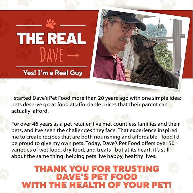 Dave's Pet Food Kidney Support for Cats (Chicken & Chicken Liver in Broth) - Low Phosphorus & Low Protein Wet Cat Food for Renal Health - No Prescription Needed - 3 oz (Case of 12)
