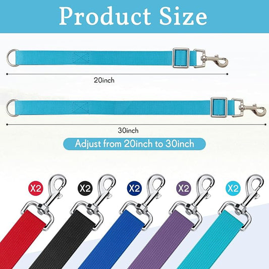 10 Pieces Horse Bucket Straps for Horse Stalls Adjustable Bucket Strap Nylon Horse Trailer Ties Horse Hanging Strap for Water Bucket Horse, Hay Nets, Water Buckets, Horse Outdoor Feeders