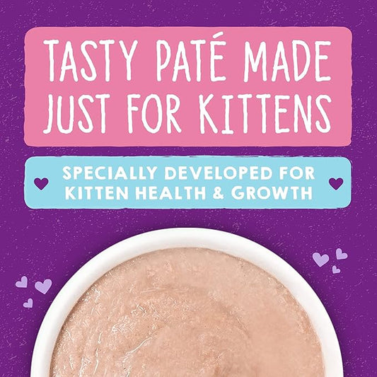 Stella & Chewy's Carnivore Cravings Purrfect Pate Cans – Grain Free, Protein Rich Wet Cat Food – Cage-Free Chicken & Salmon Kitten Recipe – (2.8 Ounce Cans, Case of 24)