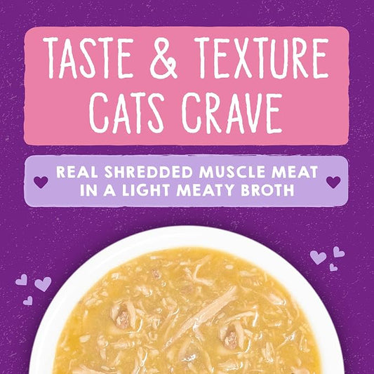 Stella & Chewy’s Carnivore Cravings Savory Shreds Cans – Grain Free, Protein Rich Wet Cat Food – Cage-Free Chicken & Wild-Caught Salmon Recipe – (2.8 Ounce Cans, Case of 12)