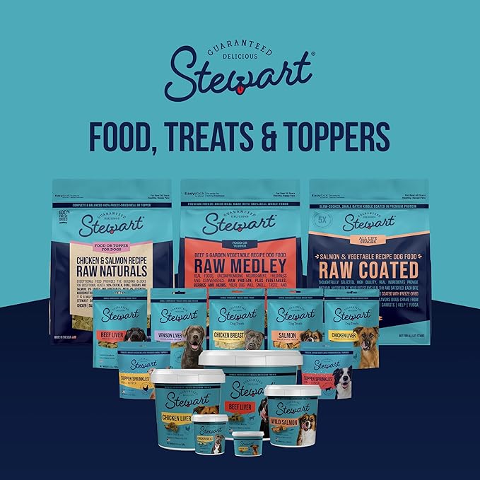 Stewart Supper Sprinkles Dog Food Topper, Beef Liver, 2.5 Ounce Resealable Bag, High Protein