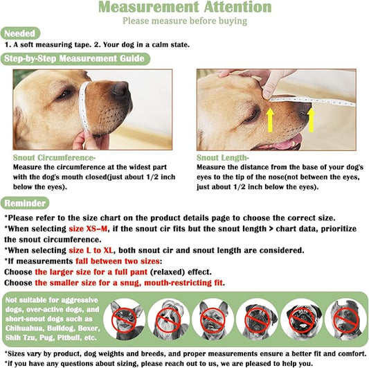Mayerzon Dog Muzzle, Soft Mesh Muzzle for Small Medium Large Dogs Anti Bite Scavenging, Breathable Adjustable Mouth Guard for German Shepherd Labrador Golden Retriever in Grooming Walking Vet Visits