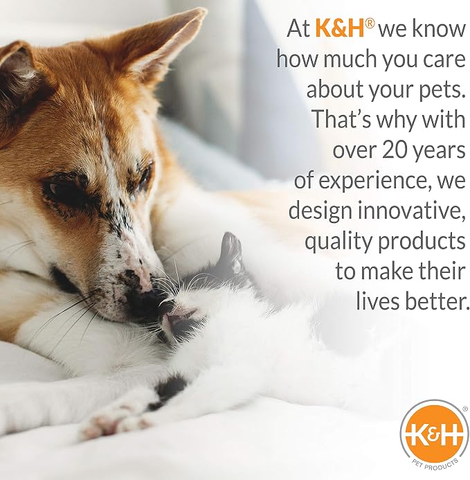 K&H Outdoor Elevated Dog Bed - Cooling Raised Dog Bed for Medium & Large Pets, Breathable Mesh Center Hammock Design, Indoor/Outdoor Washable Cover, Portable Metal Frame, Charcoal, Large 42x30in