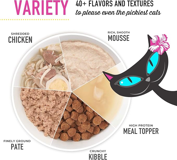 Tiki Cat Baby Wet Food for Kittens Mousse & Shreds, Chicken, Salmon, and Chicken Liver, High-Protein 1.9 oz. Cans (Pack of 3)