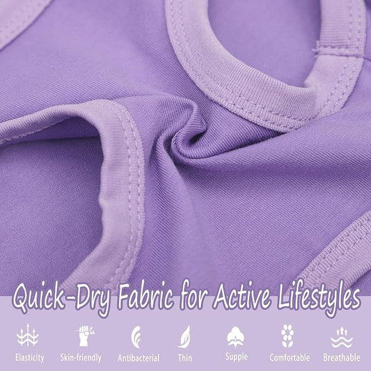 Paiaite Dog Clothes Fashionable Sleeveless Pet Vest: 'Little Miss Sassy' Printed Cotton Dog Shirt, Ideal for Small, Medium, and Large Breeds, Ensuring Comfort and Breathability Purple 4XL
