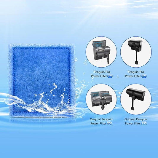 Aquarium 12 Pack Rite-Size C Filter Cartridges with Zeolite, Compatible with Penguin PRO Power Filters 275/375, Power Filters 200/350