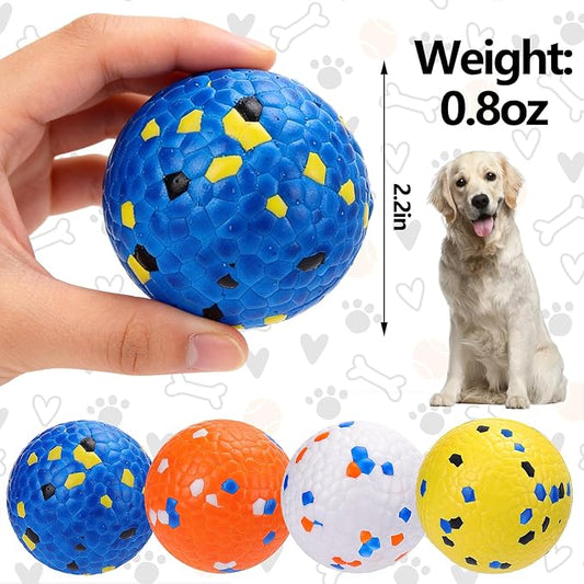 Mity rain 4PCS Floating Dog Toys –E-TPU Water Pool Fetching Toy for Small Medium Large Pet, Ball Shape Indestructible Interactive Dog Chew Toys for Summer Outdoor Training Fun
