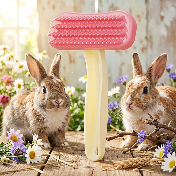 Pet Grooming Comb, Silicone Remover Brush, Soft Shedding Hair Cleaner Tool For Cat Rabbit Hamster Small Animal Massage Bath Cleaning Grooming Care Home Indoor Use Accessory