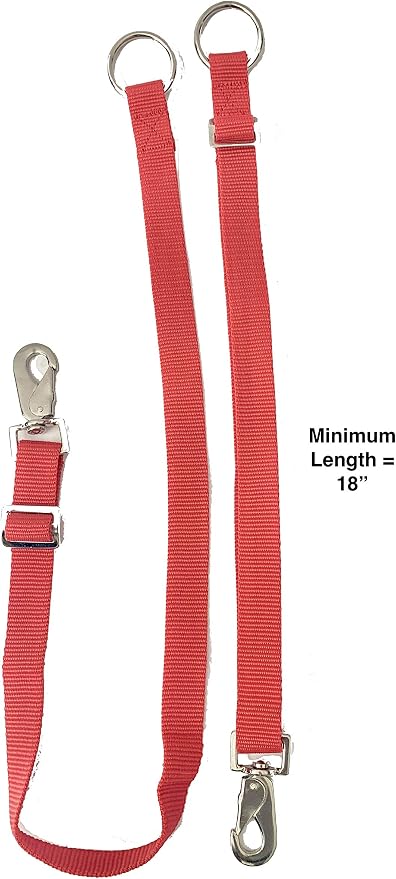 Majestic Ally Pack of 2 Horse Water Bucket Strap Hangers - Adjustable 18” to 30” length – for Indoor or Outdoor Use