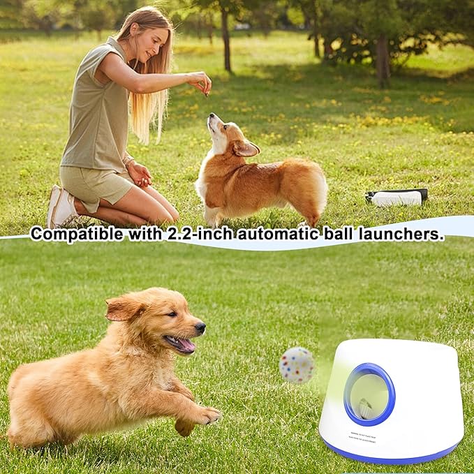 6-Ball 2.2-Inch Dog Ball Replacement Set for Automatic Launchers Ideal for Dog Training and Play, Perfectly Compatible with 2.2-inch Automatic Dog Ball launchers (ETPU Material)
