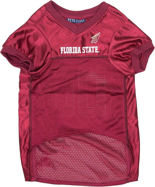Pets First NCAA College Florida State Seminoles Mesh Jersey for DOGS & CATS, Medium. Licensed Dog Jersey with your Favorite Football/Basketball College Team