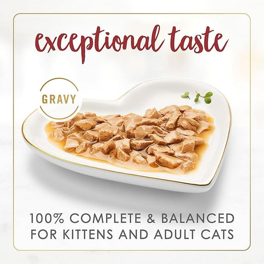 Fancy Feast Purina Gravy Lovers Beef Feast Grilled Gourmet Cat Food in Wet Cat Food Gravy - 3 oz. Cans (Pack of 48)