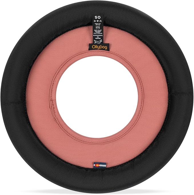 OllyDog Super Flyer, Floating Dog Disc for Water Play – Soft Durable Dog Fetch Toy, Eco-Friendly Recycled Material, Gentle on Teeth, Lightweight Flying Disc for Medium, Large Dogs (Desert, 11")