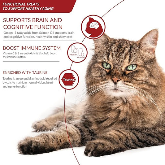 INABA Churu for Senior 10+, Creamy Lickable Cat Treats with Taurine, Vitamin E & C, 0.5 Ounces Each, 24 Tubes (4 per Pack), Chicken Recipe