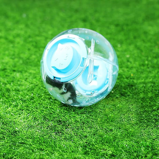 Hamster Ball, Transparent Hamster Running Ball Exercise Wheel Cage Accessories Hamster Toys, Large Space, Reduce Boredom, Increase Activity (Blue, 7.1inch)