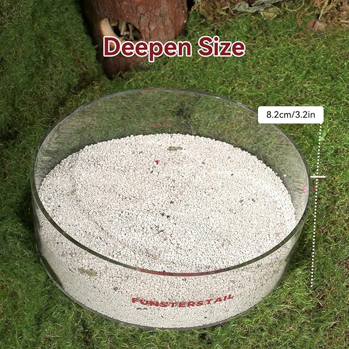 Hamster Sand Bath Container for Small Pets (Fan-Shaped)
