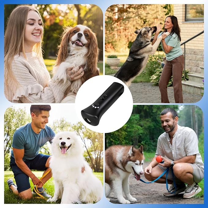 2026 Upgraded Anti Barking Device for Dogs, Ultrasonic Dog Bark Deterrent, Dog Bark Deterrent Devices, Best Anti-Barking Device, 3 Modes Safe Humane Indoor Outdoor Portable Training Tool