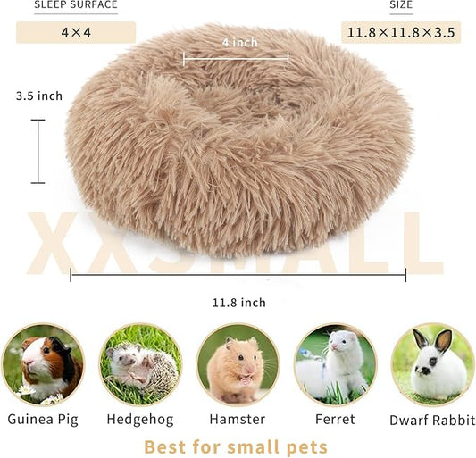 Rabbit Bed for Indoor Bunnies Guinea Pig Bed for Guinea Pig, Bunny, Chinchilla, Ferret, Rabbit and Other Small Pets Brown