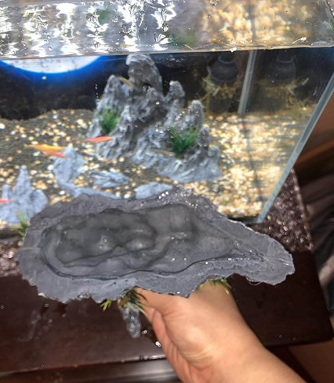 AWXZOM “Soul Valley” Aquarium Ornaments Aquarium Decoration Model Kits, Include 7 pcs Resin Imitation Stone