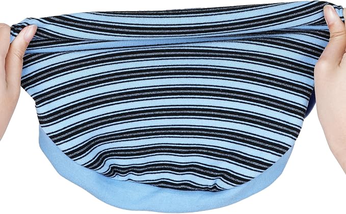 Pistha Dog Tshirt Striped Shirts for Dogs Clothes Stretchy Puppy T-Shirts with Metal Buckle for Small Medium Dog Boys Girls (Blue, Large)
