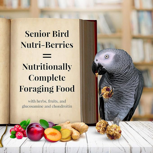LAFEBER'S Senior Bird Nutri-Berries Pet Bird Food, Made with Non-GMO and Human-Grade Ingredients, for Parrots, 3 lb