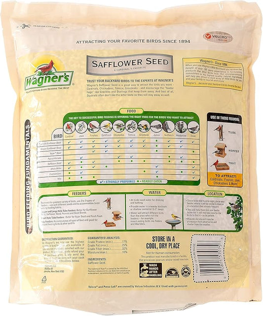 Wagner's 57075 Safflower Seed Wild Bird Food, 5-Pound Bag (Pack of 2)